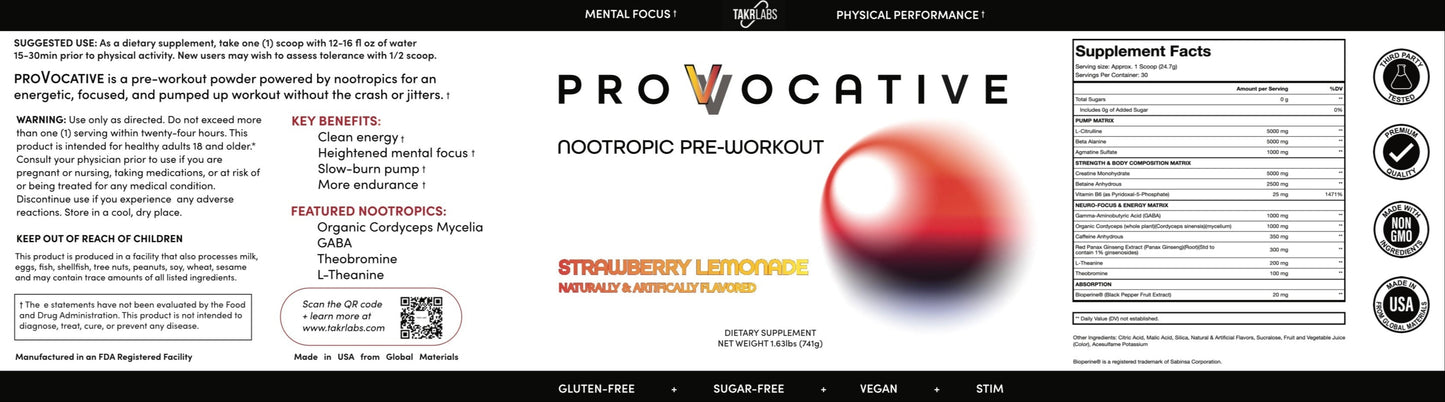 PROVOCATIVE PRE-WORKOUT